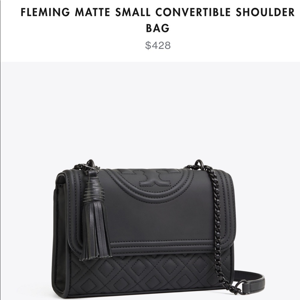 Tory Burch Fleming Matte Convertible Shoulder Bag